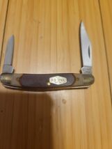 Schrade Old Timer Minuteman Knife 2 Blade Folding Pocket Pen Clip Delrin... - $19.79