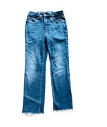 Good American Jeans GST731T – Blue Frayed Hem, Indigo025, Size 2 - $78.21