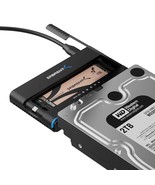 SABRENT USB 3.2 Type C M.2 PCIe NVMe + 2.5/3.5 Inch SSD &amp; HDD Converter ... - £94.01 GBP