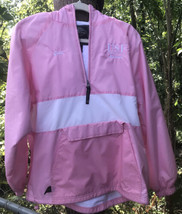 FL USF Alumni “Gail” Charles River Pink Wm. S Windbreaker Pullover Jacket Hooded - £37.78 GBP