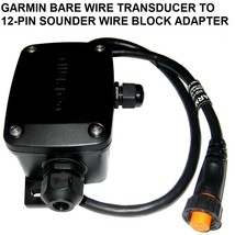GARMIN BARE WIRE TRANSDUCER TO 12-PIN SOUNDER WIRE BLOCK ADAPTER - £53.70 GBP
