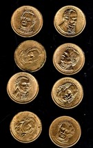 Presidential Dollar Coin Lot of  8 - $1 Coins of U S Presidwnts - £12.76 GBP