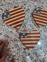 American Boxes Wooden Heart Shape Boxes 3 in one - £7.50 GBP