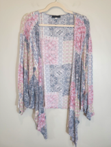 Final Touch Women&#39;s Medium Multicolored Cardigan Made in U.S.A Prairie L... - $179.61 MXN