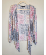 Final Touch Women&#39;s Medium Multicolored Cardigan Made in U.S.A Prairie L... - $179.61 MXN
