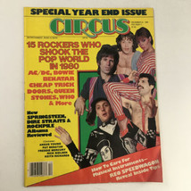 Circus Magazine December 31 1980 Freddie Mercury &amp; Bruce S. Poster No Label - £19.88 GBP