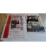 BROOKS &amp; DUNN 2 VINTAGE FLYERS NEON CIRCUS &amp; WILD WEST TOUR COUNTRY FEST... - $29.50