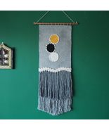interoknack Woven Wall Hanging  Modern Abstract Circles Art Tapestry, L... - $575.38 CAD