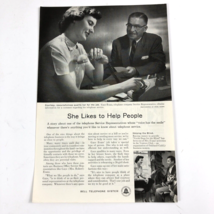 1955 Print Ad Bell Telephone System Gaye Evans Service Rep and the Venture Club - £8.97 GBP