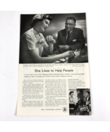 1955 Print Ad Bell Telephone System Gaye Evans Service Rep and the Ventu... - £8.98 GBP