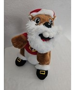 Buc-ee&#39;s Santa Beaver Holiday Christmas Hat 10&quot; Plush Stuffed Animal Bucees - £14.78 GBP