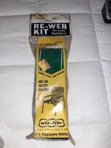  Airlite Reweb Webbing Kit For Lawn Furniture Green  2.25&quot; x 17 Ft New old stock - £7.66 GBP
