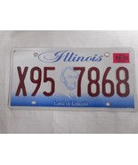 Illinois Metal License Plate/Tag &quot;Land of Lincoln&quot; Lincoln Face 04-10 St... - £11.97 GBP