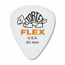 Dunlop Tortex Flex Standard Player&#39;s Pack, .60mm, 12 Picks, Orange - £14.87 GBP