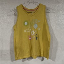 Flowers Sunshine Live Your Best Life Positivity Tank Top Girls Size XL 1... - $5.00