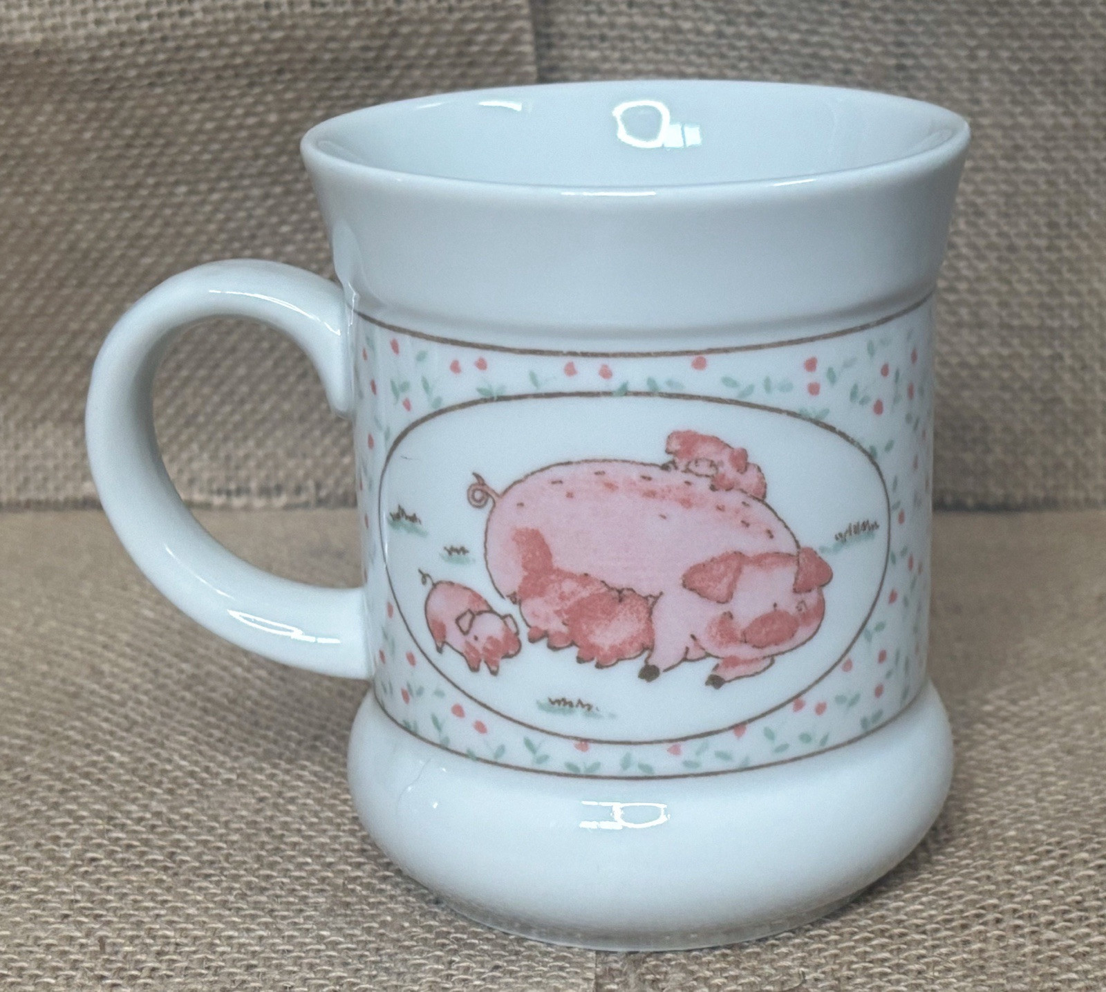 Vintage Takahashi Mama Pig Piglets Coffee Mug Cup Cottage Farm Core ...