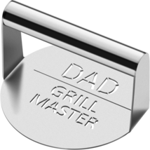 Fathers Day Stainless Steel Burger Press Gift, Dad Grill Master Burger P... - $20.24