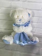 Baby Ganz White Blue Blankie Baby Bear Cuddler Plush With Blanket Lovey Plush - £59.49 GBP