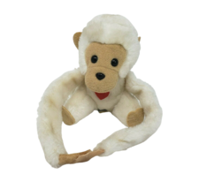 5&quot; Vintage 1982 Dakin White Monkey Red Heart Stuffed Animal Plush Small Chimp - £22.02 GBP