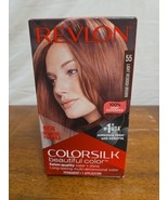 Revlon ColorSilk Beautiful Color ~ 55 Light Reddish Brown ~ Permanent Ha... - $128.49 MXN