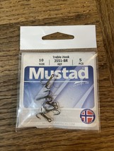 Mustad treble hook size 10 - £10.07 GBP
