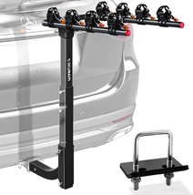 Ikuram 4 Bike Rack Double Foldable Rack With Hitch Mount For Cars, Truck... - $108.95