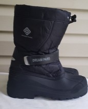 Dream Pairs Kamick Big Kid Mid Calf Black Snow Boots Size 6 - £23.63 GBP