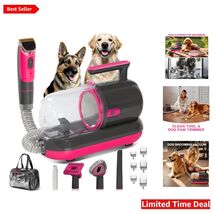 Quiet High-Suction Pet Grooming Vacuum with Complete Grooming Kit Included - $115.78