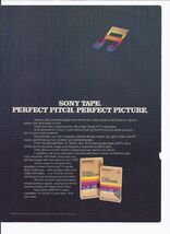 1984 Sony VHS Beta Tapes Print Ad Electronics 8.5" x 11" - $19.75