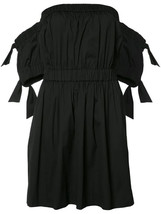 NWT Milly Zoey in Black Off the Shoulder Cotton Poplin Blouson Dress 8 $395 - £39.70 GBP