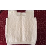 Hand Knitted Girls Ivory Sleeveless Top 12-18 Months - $189.28 MXN