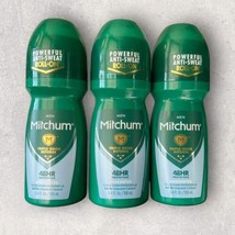 3 x Mitchum Roll-On Antiperspirant and Deodorant for Men, Unscented, 3.4oz - £39.56 GBP