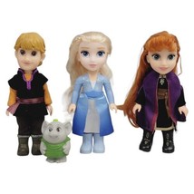 Disney Frozen Petite Dolls - Elsa, Anna, Kristoff, &amp; Troll - Jakks Pacific - £11.19 GBP