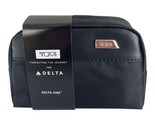 Tumi Mini Amenity Travel Soft Shell Case Black Nylon Delta One New - $26.60