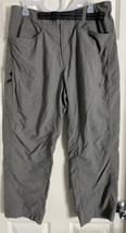 Mountain Hardwear Men&#39;s Belted Nylon Travel/Casual Gray Pants  Sz L EUC - £15.63 GBP