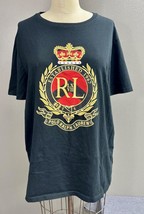 POLO Ralph Lauren w/ Crest 100% Cotton Custom Slim Fit T Shirt Men’s Size Large - £15.47 GBP