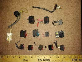 9AA76 One Dozen Assorted Electrical Switches, Mostly Rockers: (5) No, (6) Spst - £5.74 GBP