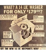 Hotpoints Washing Machine Washer Advertisement 1963 Vintage Appliance DW... - $564.51 MXN