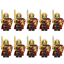 10pcs Game of Thrones Lannister army Heavy Armor Soldiers Minifigures - £19.17 GBP