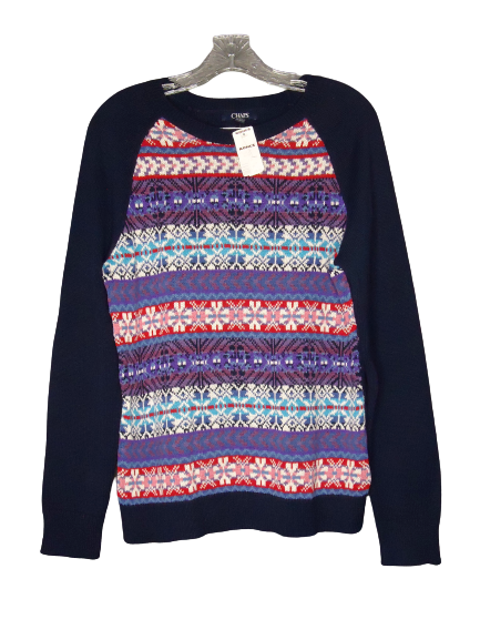 Primary image for Chaps Nordic Snowflake Crewneck Sweater Multicolored Womens Size Large