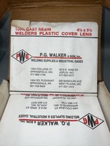 NOS Box of 15 Welders Plastic Cover Lens P G Walker - £19.93 GBP
