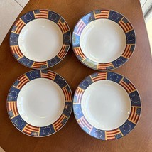 Vintage Soup Bowls in Liberty Pattern by Coventry 9 1/8&quot; Set of 4 - $28.06