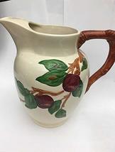 Franciscan Earthenware Apple Design 9&quot; Tall Ceramic Pitcher - £92.36 GBP