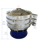 220V Triphase 39.3&quot;Stainless Steel Vibrating Screen 2 Screener Deck(20+1... - $4,054.00 CAD