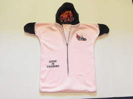 GIRLS BIKER IN TRAINING PINK BABY BUNTING COAT, OUTERWEAR, 0-6 MONTHS - $35.00