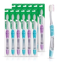 GUM Sensitive Technique Deep Clean Toothbrush, Compact Head, 1ct (12pk) - £27.73 GBP