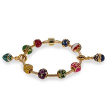 Ten Royal Easter Eggs Charms Bracelet 7 Inches - £124.66 GBP