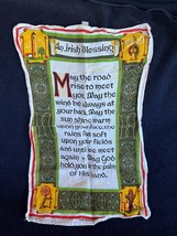 Irish Linen BLESSING May the Road Rise to Meet You Celtic Symbols Kitche... - $11.29