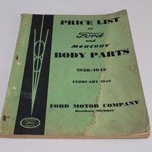 1928-1942 Ford Mercury Body Parts Price List Dealers Catalog Manual Reference -2 - $14.84