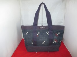 Tommy Hilfiger Womens Daphne Canvas Printed Tote $68 Navy / Multi-Color ... - $552.23 MXN